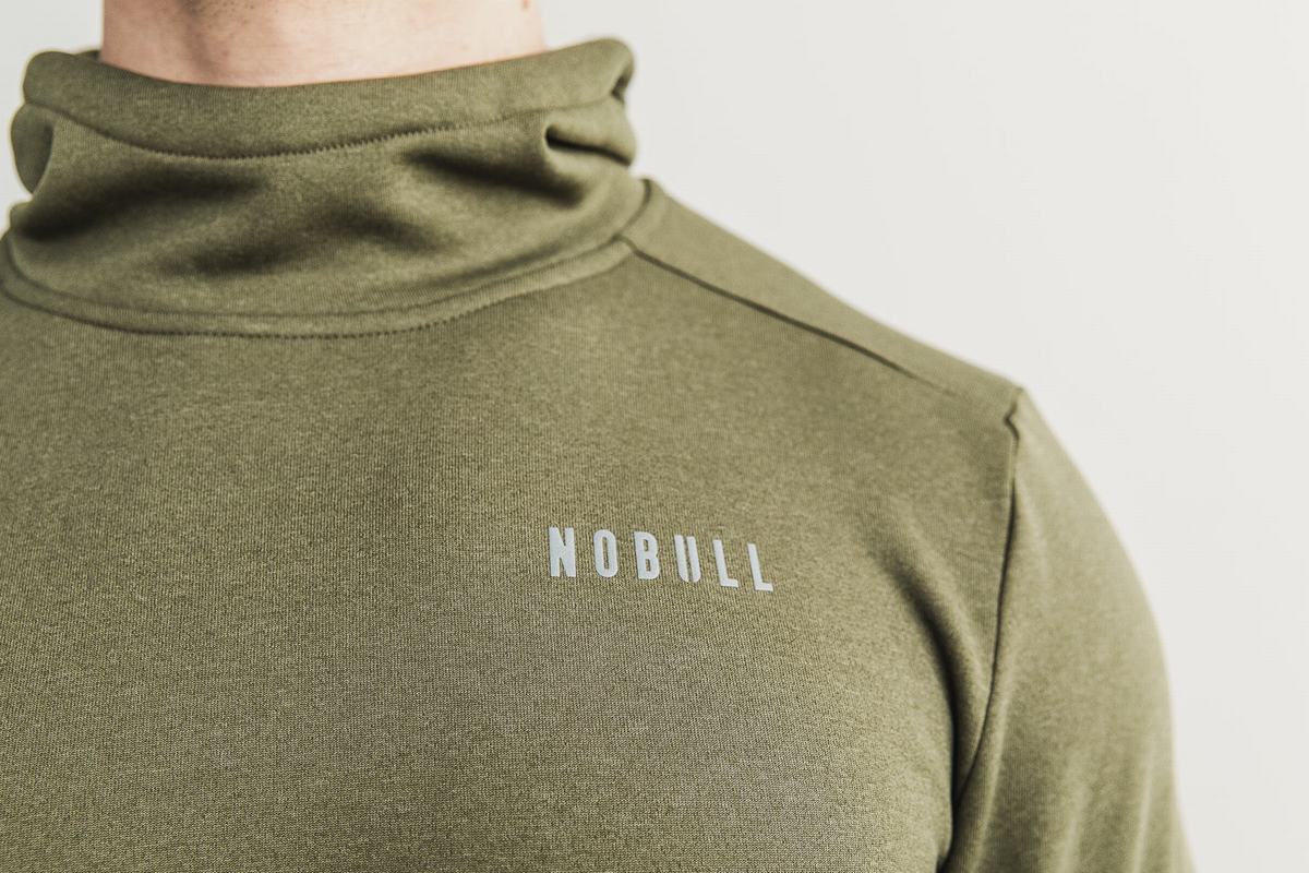 Nobull Performance Men's Hoodie Green | Australia (XM2647)